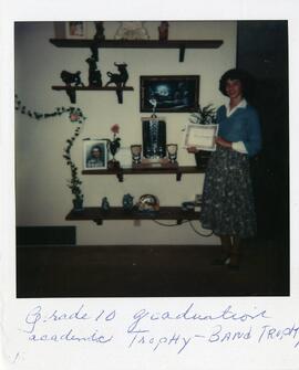 Doris Champagne Grade 10 graduation academic trophy - band trophy