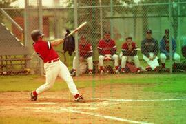 Baseball match featuring the Coquitlam team in Red Deer