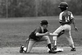 Minor baseball tournament match between the Coquitlam Yankees and North Delta