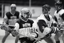 Western Lacrosse Association finals match between the Coquitlam Adanacs and the New Westminster team