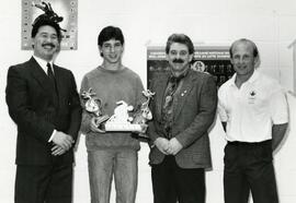Presentation of a sports trophy