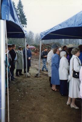 Mayor Lou Sekora with officials at a ground breaking