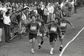 Banting and Best secondary schools stretcher relay race