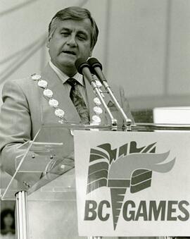 Mayor Lou Sekora at the B.C. Summer Games