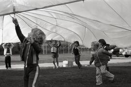 Movement education with parachute