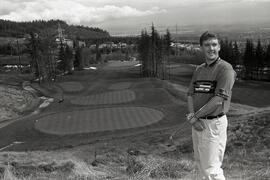 Westwood Plateau Golf Academy. Feature bw and colour. Doug Morgan assistant pro.