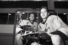 Marc Downey and Jeff Ratcliffe of the PoCo Intermediate A Saints