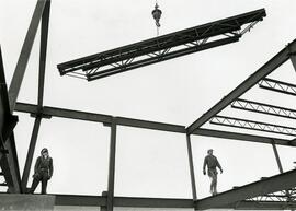 Construction of CIBC branch at Lincoln and Ponderosa in Coquitlam on left is Yvon Gelinas, right: Greg Allen