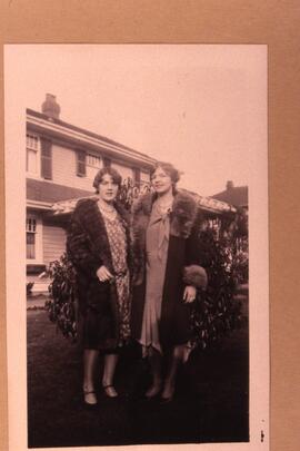 Two women in fur coats