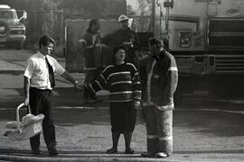 Big fire on Tyner — next day shots of newly homeless.