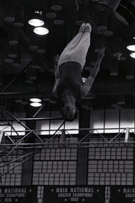 Jeremy Brock at the National Trapoline and Tumbling championships in Simon Fraser University's Chancellor Gym