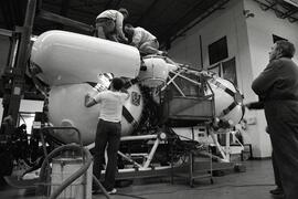 Submarine assembly at International Submarine Engineering plant