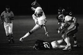 High school football match between the Terry Fox Ravens and the Centennial Centaurs at Town Centre Stadium