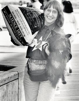 Sonja Krzus-Oswell heads home to Port Moody with Runner Up Tasha and their prize (dogfood)