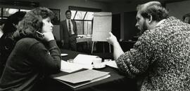"Students" in Bob Cunningham's class at the PoCo Best Western Monday