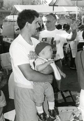 Brian Canfield directing volunteers