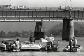 Boaters protesting the speed limit on Pitt River