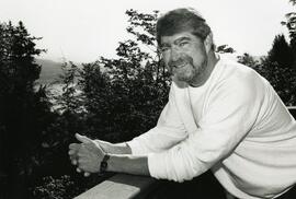 Man standing on a deck