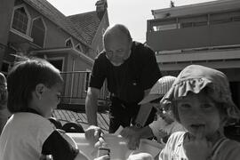 Father Ron Barnes involved with the food bank and community services at St. John the Apostle Anglican Church