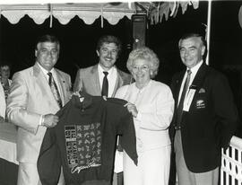 Lou Sekora and Brian Canfield with other B.C. Summer Games officials