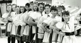 Girls in traditonal garb
