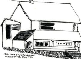 Drawing of 1201-1203 Brunette Avenue
