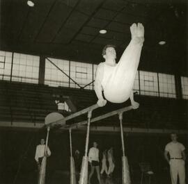 Gymnastics competition at UBC gym