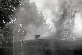 Abandoned house fire on Glen drive Tuesday afternoon, approx. 4:30 pm.