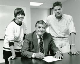 Coquitlam Mayor Lou Sekora (Centre)