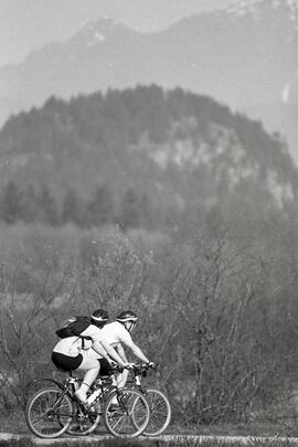 Riding bicycles