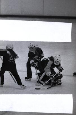 Petite B Ringette hockey -- Port Coquitlam vs. Burnaby at Burnaby Lake Arena