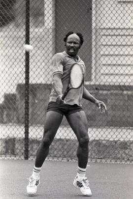 Mixed Adults Fall Closed Tournament Semifinals at the Coquitlam Tennis Club at 1920 Pipeline Rd. Leroy Brown, the baddest tennis player in the whole damn town