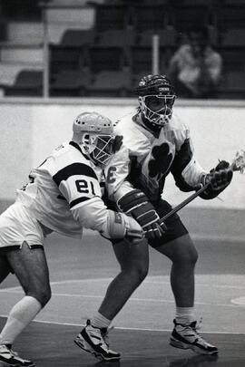 Western Lacrosse Association playoffs match between the Coquitlam Adanacs and the Victoria team