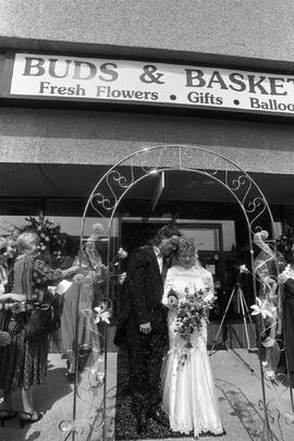 Christine Hughes and Brent Harry's wedding at Buds and Baskets Flowers