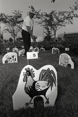 Perry Madaisky, inventor of the cross between miniature golf and croquet