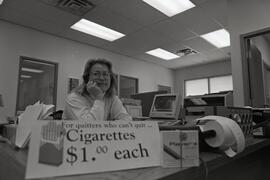 Linda Harvey cigarets for $1.00 newsline