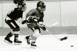 PoCo's Brad Morrison & Coquitlam's Jamie Sorenson playing hockey
