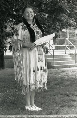 Indigenous person in traditional dress