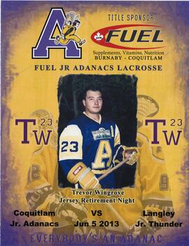 Trevor Wingrove Jersey Retirement Night