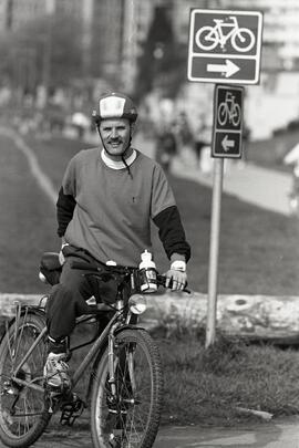 Vancouver Alderman on bike