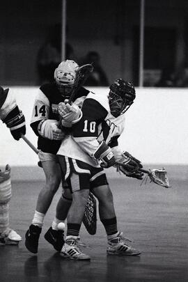 Exhibition Senior A Lacrosse Action. Coquitlam vs. N.W.