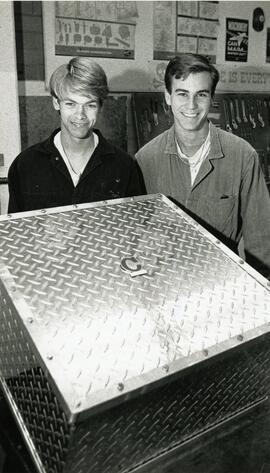 Left: David Sutherland Right: Mike Perkins Coquitlam Now Time Capsule