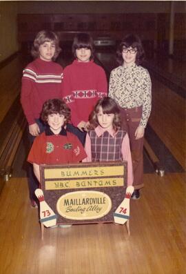 Maillardville Bowling Alley Bummers Y.B.C. Bantams - 1973-1974