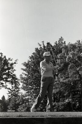 Playing golf at Vane Golf Club in Coquitlam