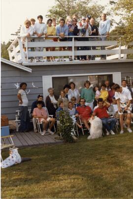 Staff beach party in Gooseberry Point, Washington