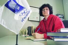 Janet Ames is a physiotherapist who will be workin with the Canadian Olympic team in Lillehammer, COLOUR