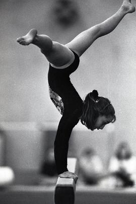 Omega Gymnastics opening of new facility - gymnasts gymnasticizing.