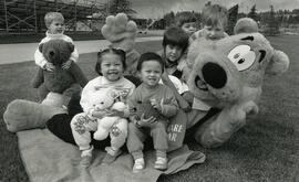 When Share Bear showed up at Town Centre Rec Centre on Monday