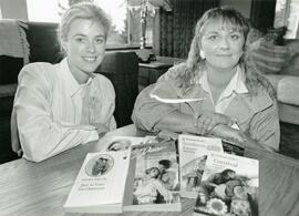 Romantic Aspirations Kim Hoogervorst, left, and Barbara Briggs are romance novelists.