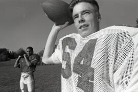 Gregg Jensen and Eddie Ferg needing to step in as Centennial's quarterbacks as their original starter was injured